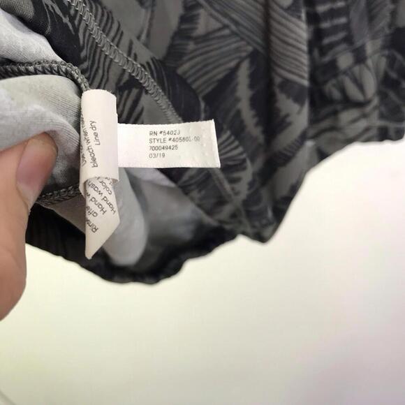 Athleta Swim Top Womens 38B C Padded Cup Tankini Strappy Back Tropical Dark - Picture 6 of 7